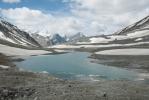 Lac en dessous du Shingo-La