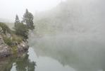 Lac Bernard dans le brouillard